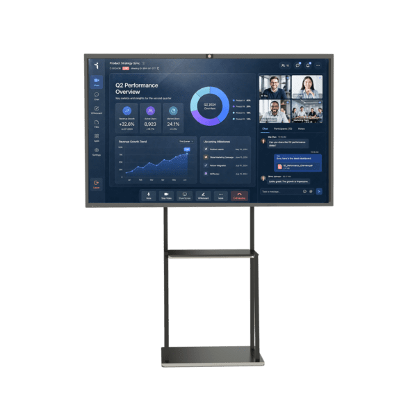 Interactive Display With Rack Interactive Touchscreen Display | Quanstar