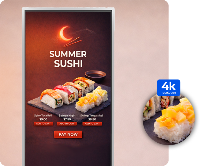 4K Sushi Kiosk