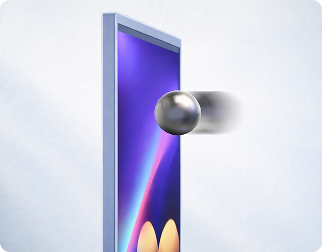 High-impact resistant glass display