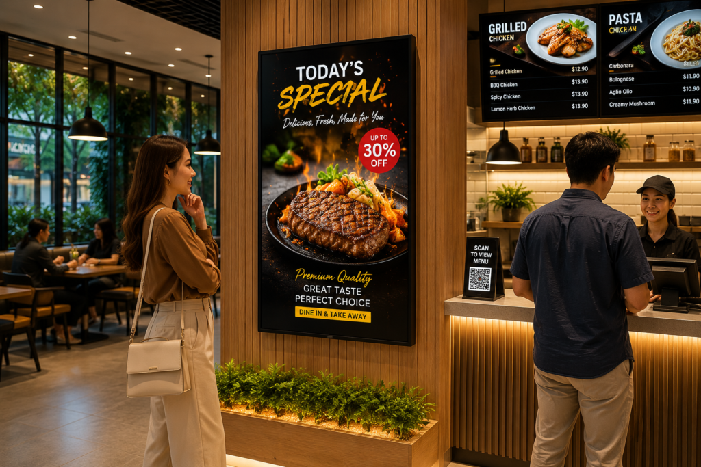 digital signage solutions for restaurants