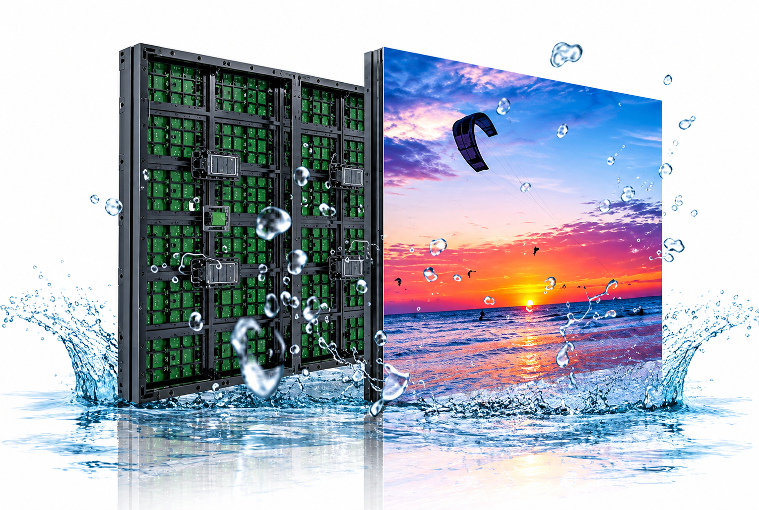Quanstar IP65-rated outdoor LED display module built to handle rain and storms